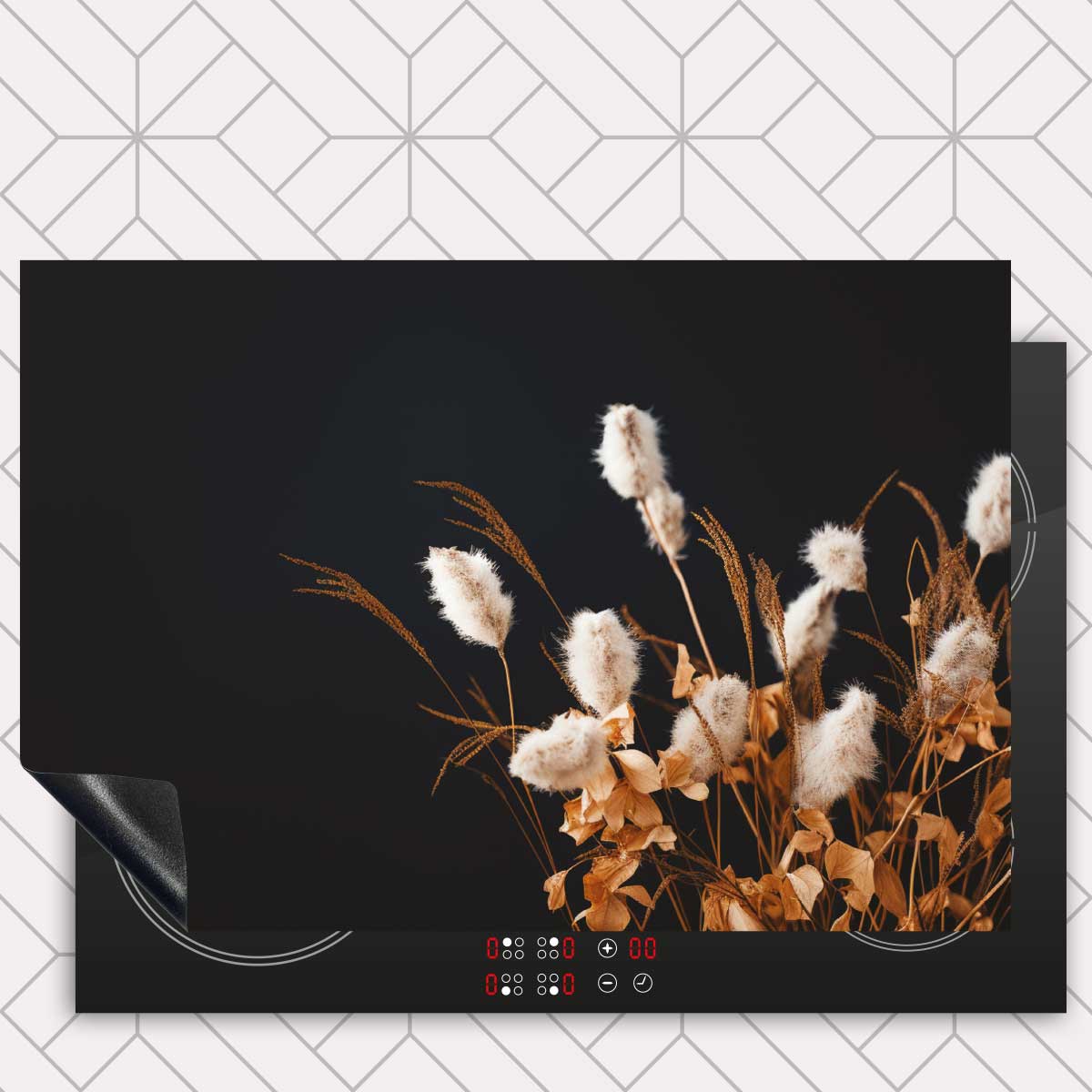 Inductie beschermer - Droogbloemen Warm Veld