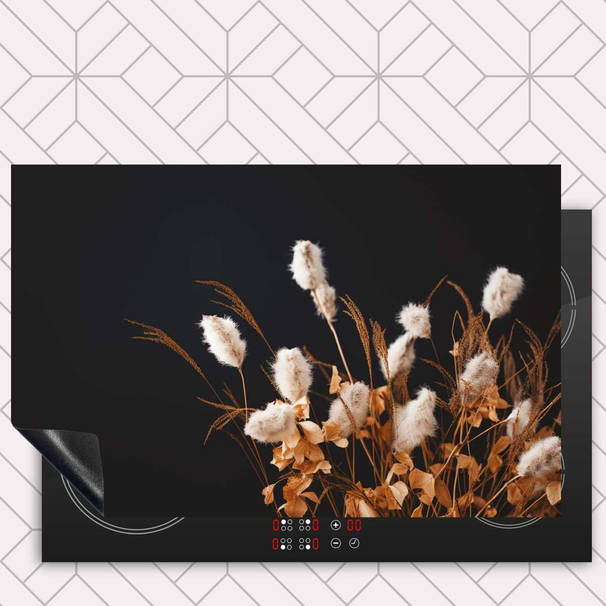 Inductie beschermer - Droogbloemen Warm Veld