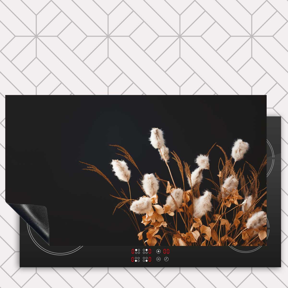 Inductie beschermer - Droogbloemen Warm Veld