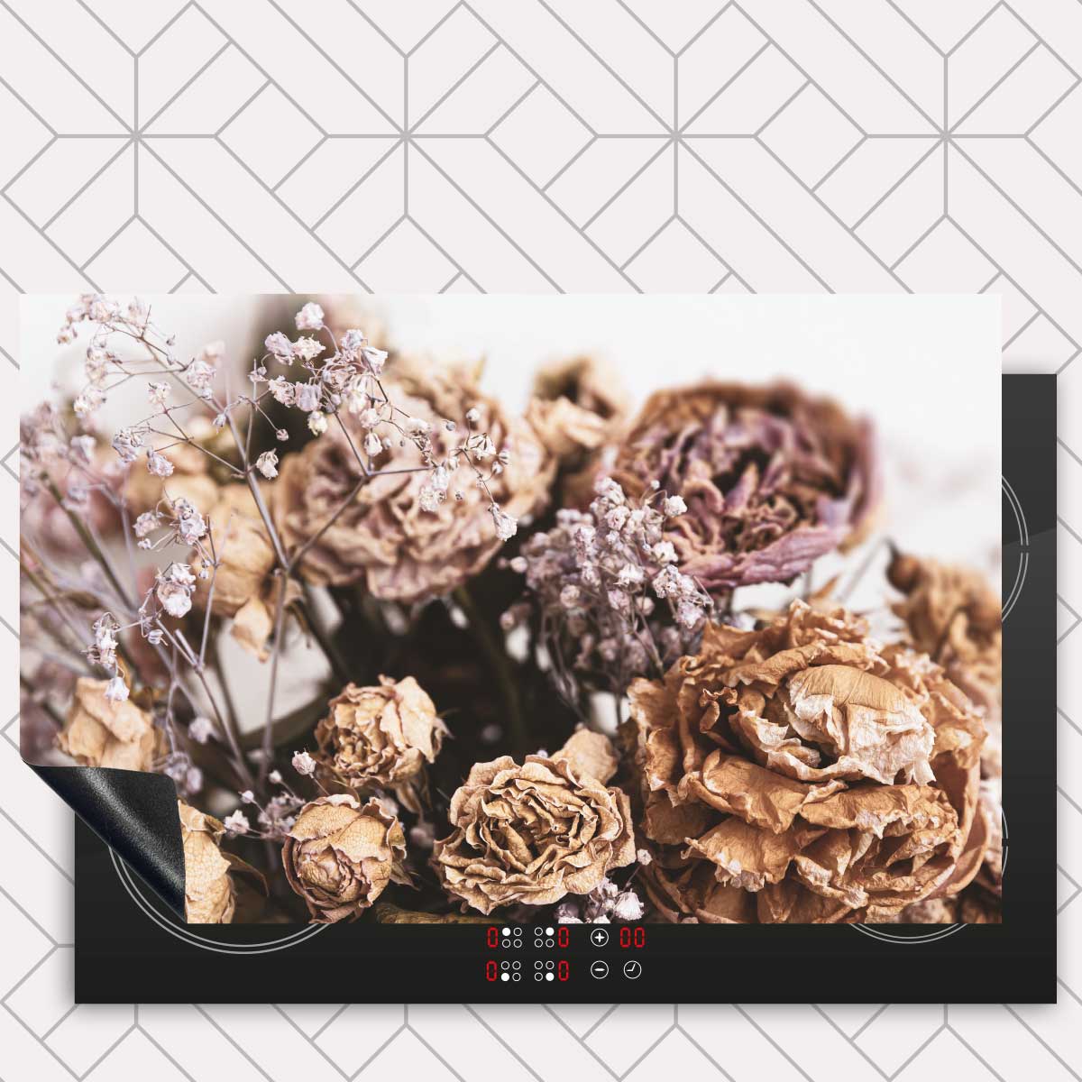 Inductie beschermer - Droogbloemen Autumn Touch