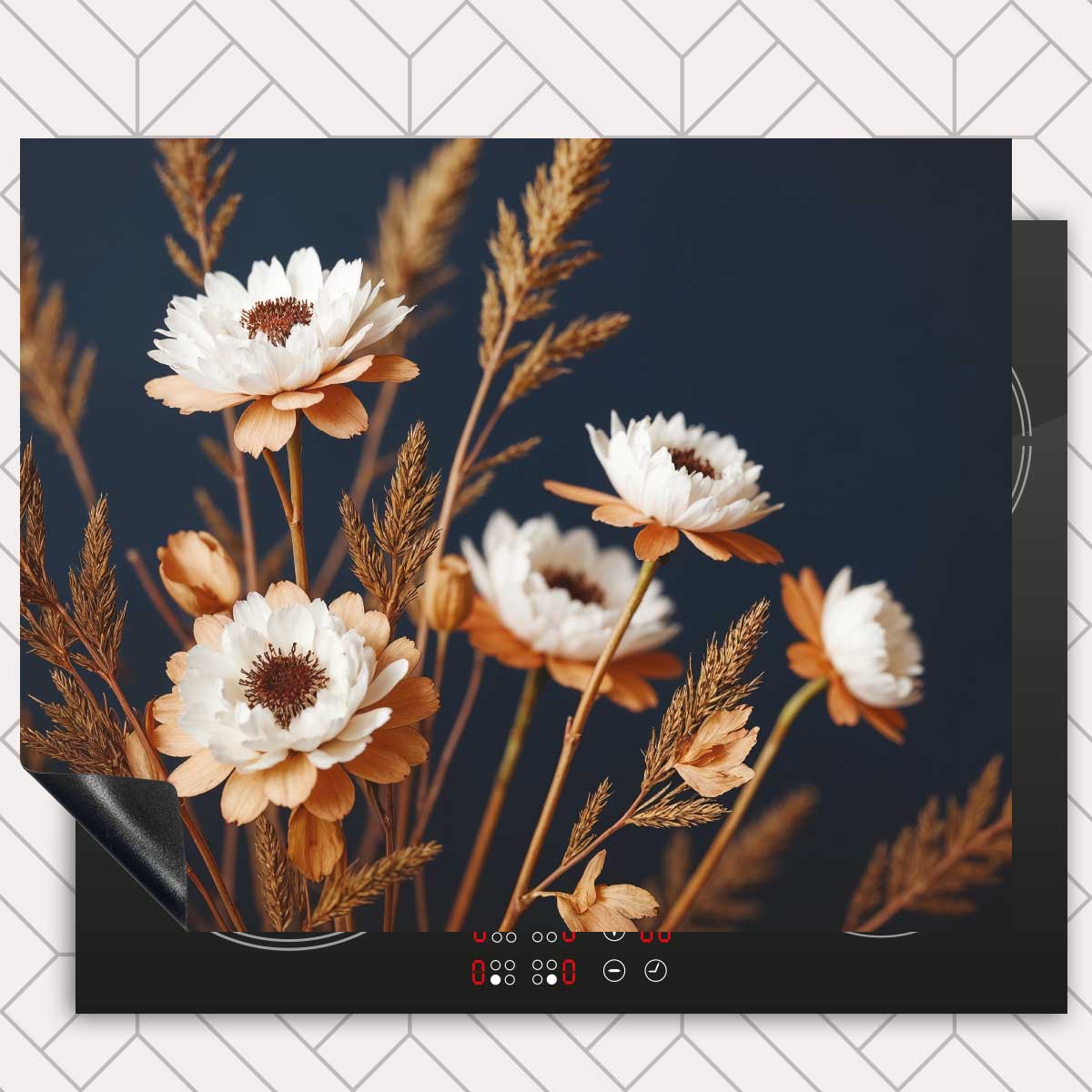 Inductie beschermer - Droogbloemen Sunny Harvest