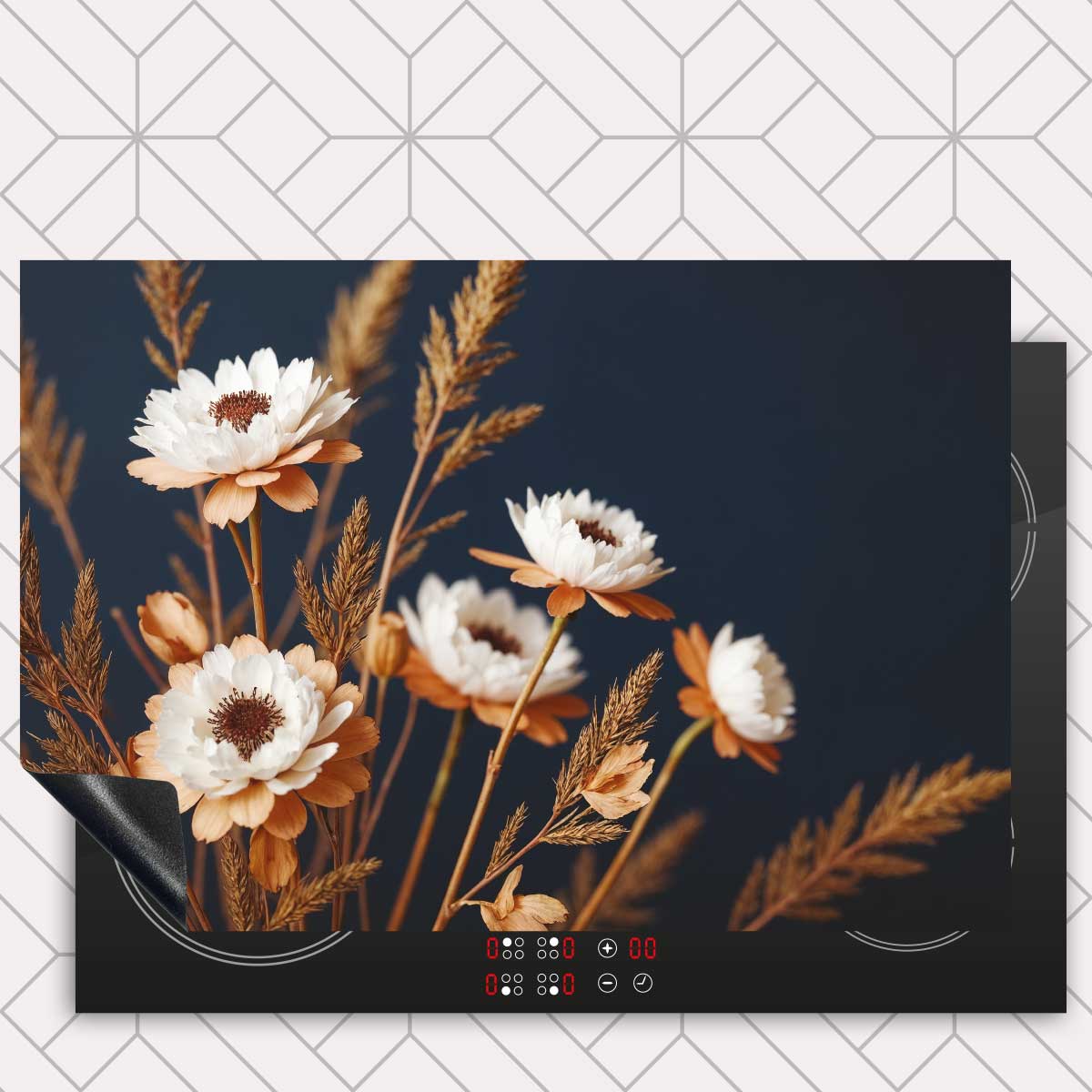 Inductie beschermer - Droogbloemen Sunny Harvest