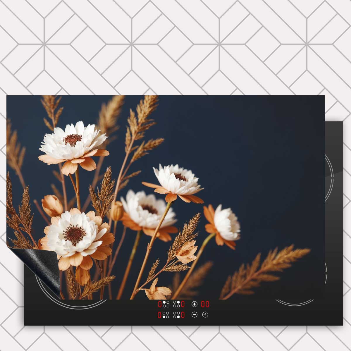 Inductie beschermer - Droogbloemen Sunny Harvest