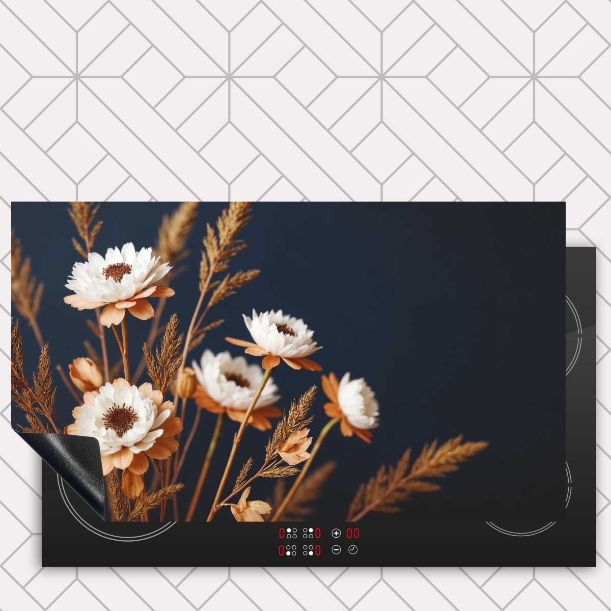 Inductie beschermer - Droogbloemen Sunny Harvest