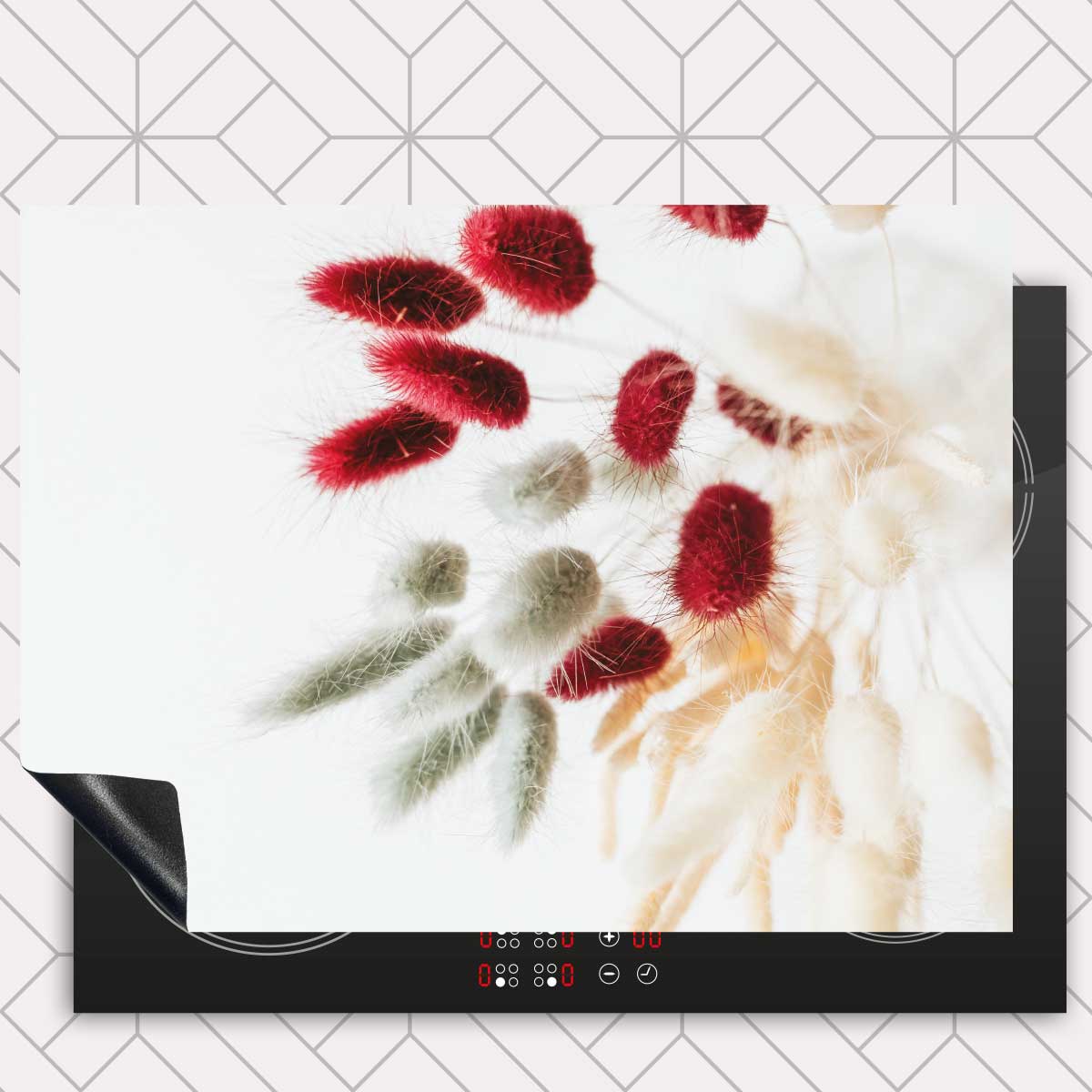 Inductie beschermer - Droogbloemen Boho Style
