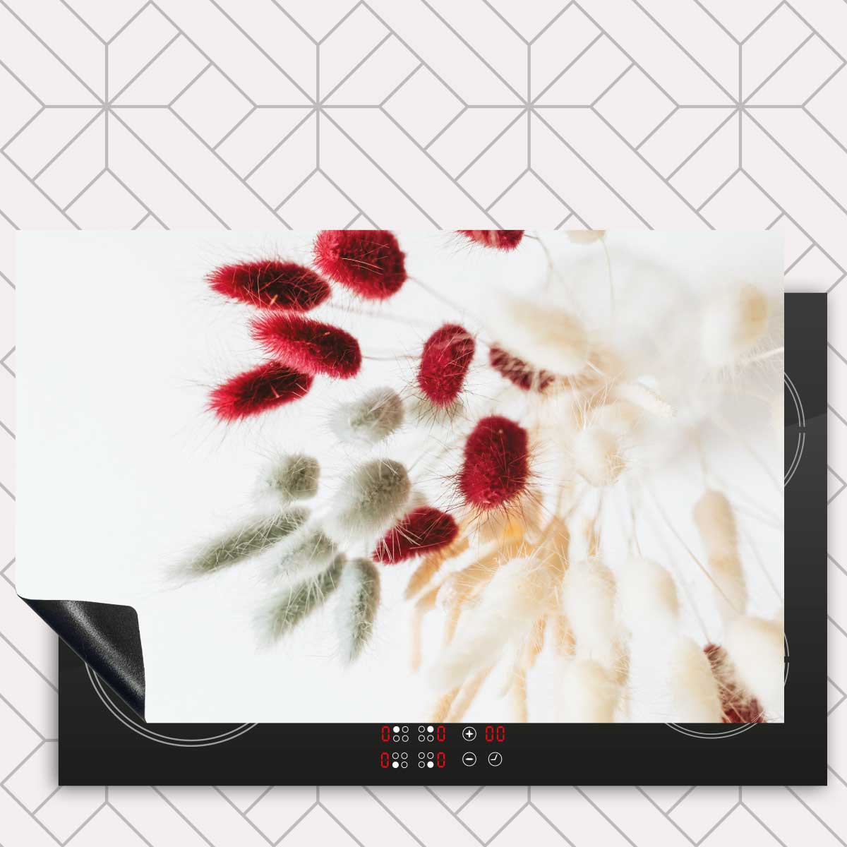 Inductie beschermer - Droogbloemen Boho Style