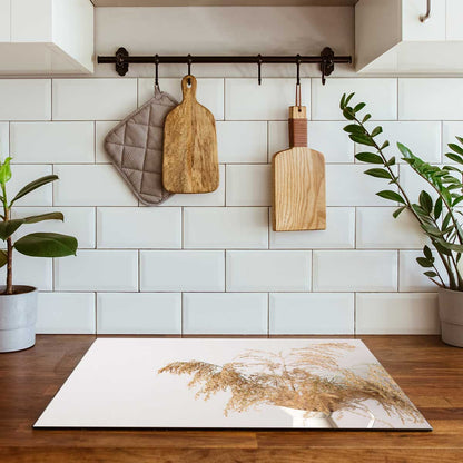 Inductie beschermer - Droogbloemen Calm Beige