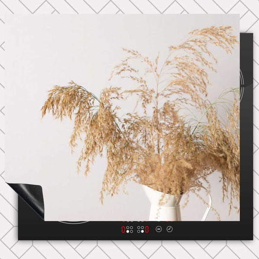 Inductie beschermer - Droogbloemen Calm Beige