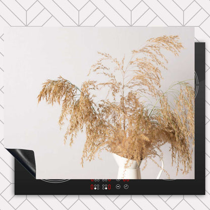 Inductie beschermer - Droogbloemen Calm Beige