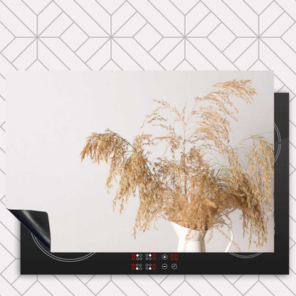 Inductie beschermer - Droogbloemen Calm Beige