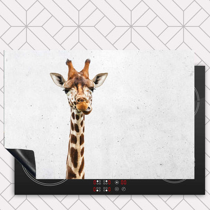 Inductie beschermer - Funny giraf beton