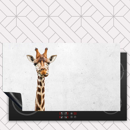 Inductie beschermer - Funny giraf beton