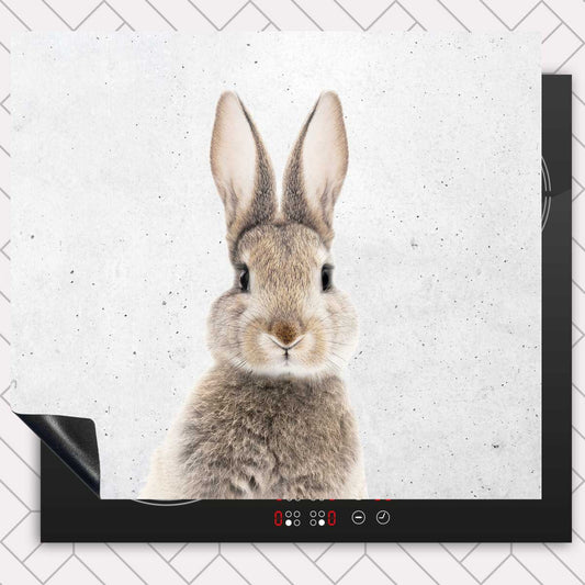 Inductie beschermer - Funny konijn beton