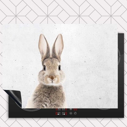 Inductie beschermer - Funny konijn beton