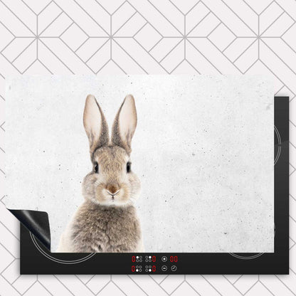 Inductie beschermer - Funny konijn beton