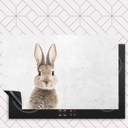 Inductie beschermer - Funny konijn beton
