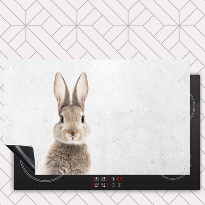 Inductie beschermer - Funny konijn beton