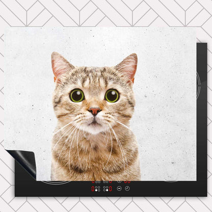 Inductie beschermer - Funny kat beton