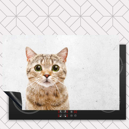 Inductie beschermer - Funny kat beton