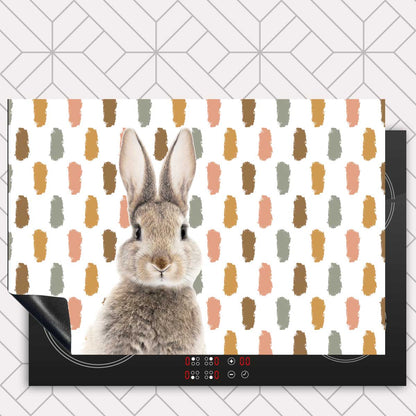 Inductie beschermer - Funny konijn vlekken