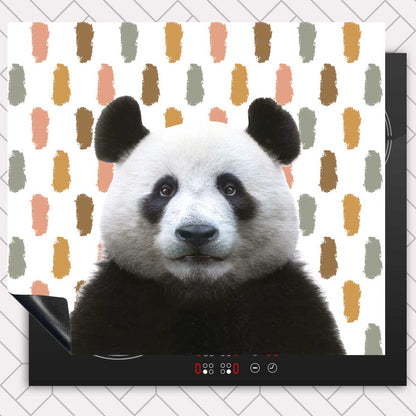 Inductie beschermer - Funny panda vlekken