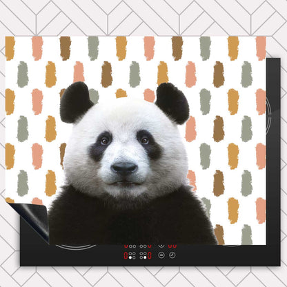 Inductie beschermer - Funny panda vlekken