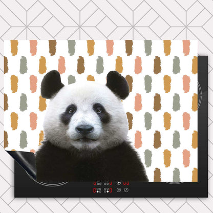 Inductie beschermer - Funny panda vlekken