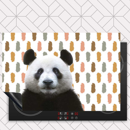 Inductie beschermer - Funny panda vlekken