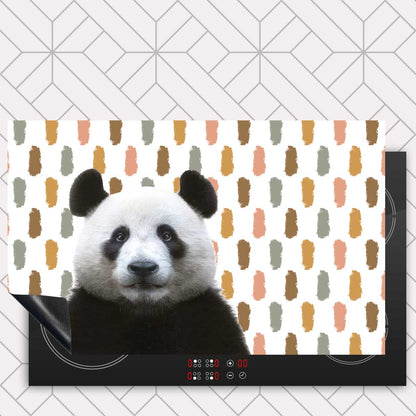 Inductie beschermer - Funny panda vlekken