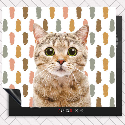 Inductie beschermer - Funny kat vlekken