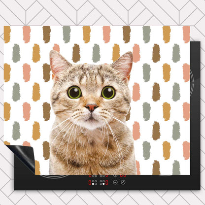 Inductie beschermer - Funny kat vlekken