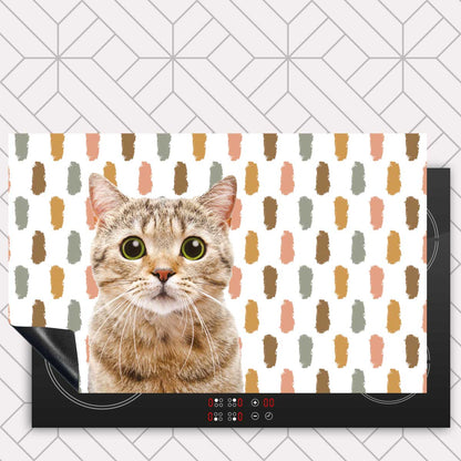Inductie beschermer - Funny kat vlekken