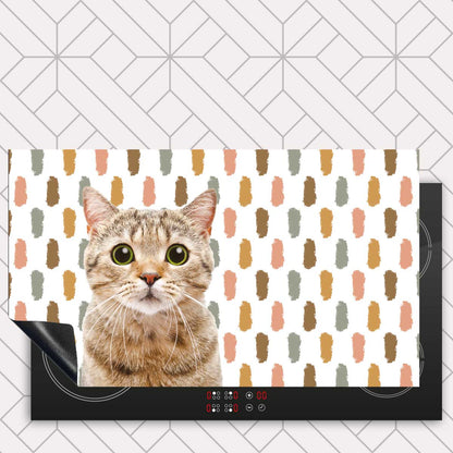 Inductie beschermer - Funny kat vlekken