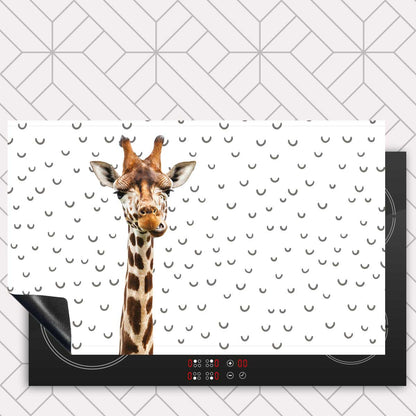 Inductie beschermer - Funny giraf fugler