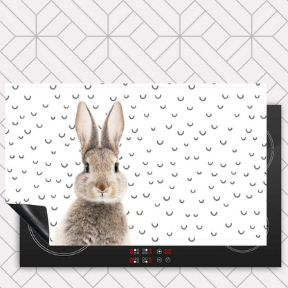Inductie beschermer - Funny konijn fugler