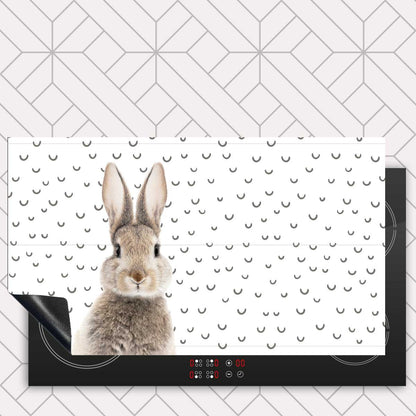 Inductie beschermer - Funny konijn fugler