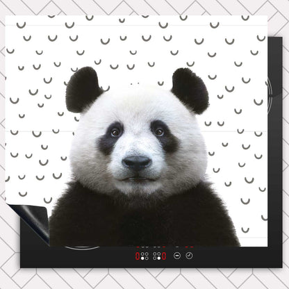 Inductie beschermer - Funny panda fugler