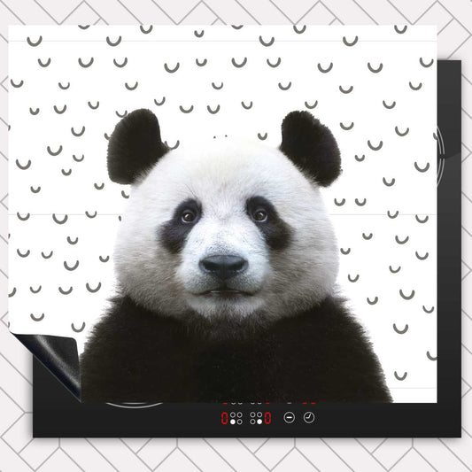 Inductie beschermer - Funny panda fugler