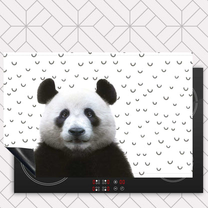 Inductie beschermer - Funny panda fugler