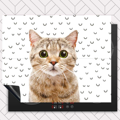 Inductie beschermer - Funny kat fugler