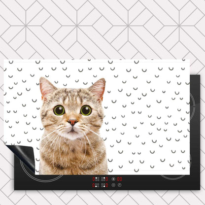 Inductie beschermer - Funny kat fugler