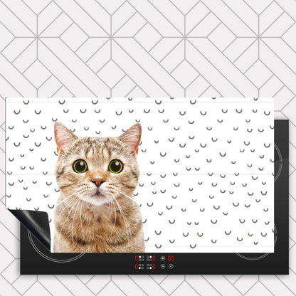 Inductie beschermer - Funny kat fugler