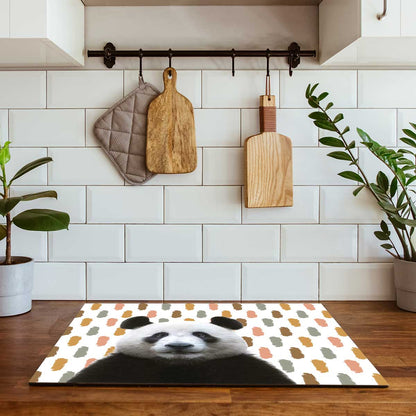 Inductie beschermer - Funny panda vlekken