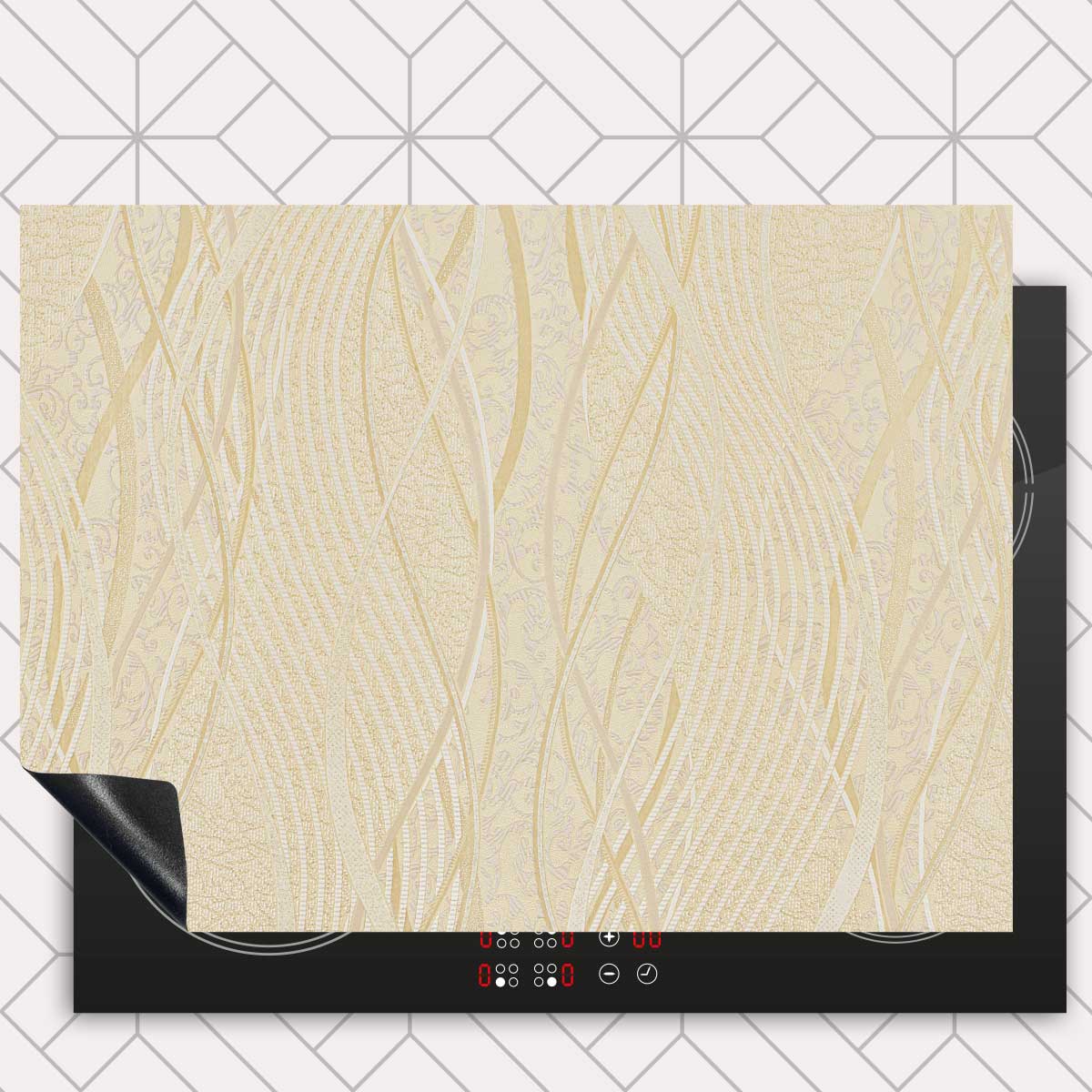 Inductie beschermer - Japandi Beige