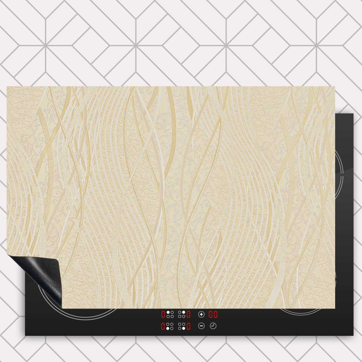 Inductie beschermer - Japandi Beige