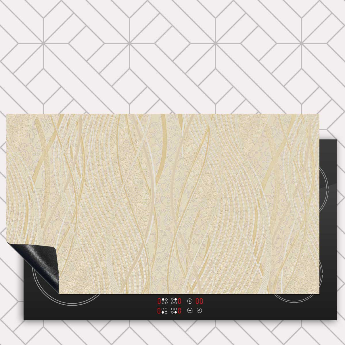 Inductie beschermer - Japandi Beige