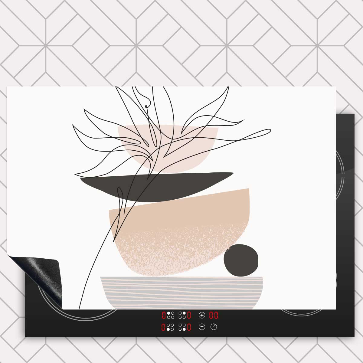 Inductie beschermer - Noordse bloem