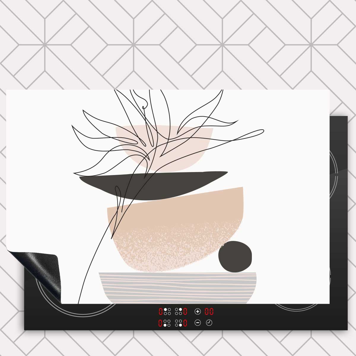 Inductie beschermer - Noordse bloem