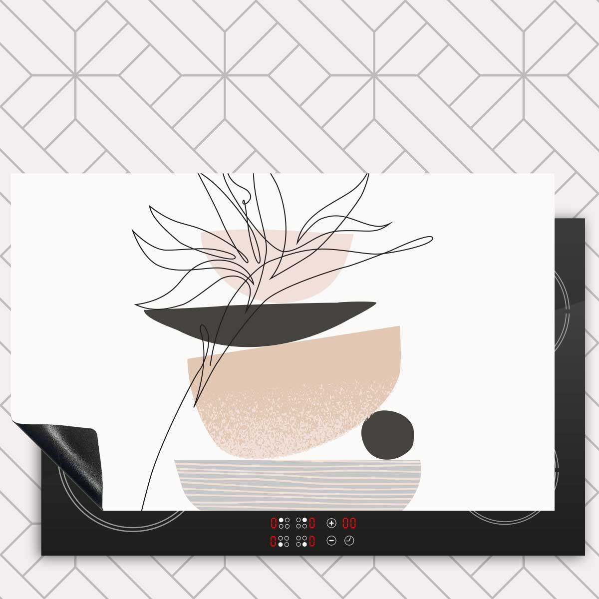 Inductie beschermer - Noordse bloem