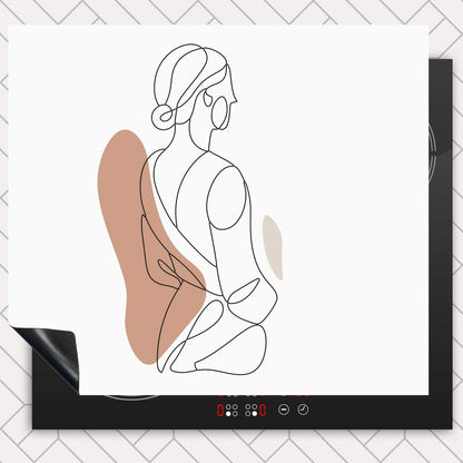 Inductie beschermer - Vrouw in silhouette